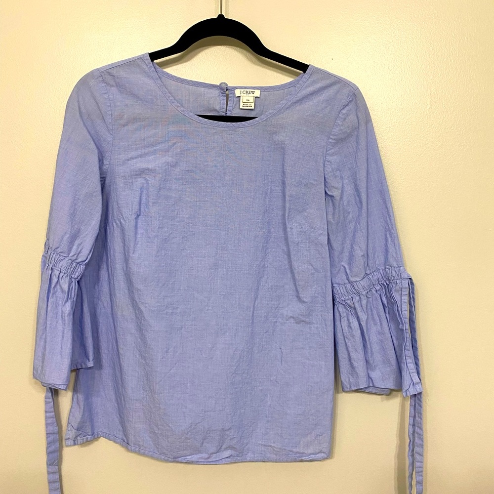 Light blue J. Crew blouse